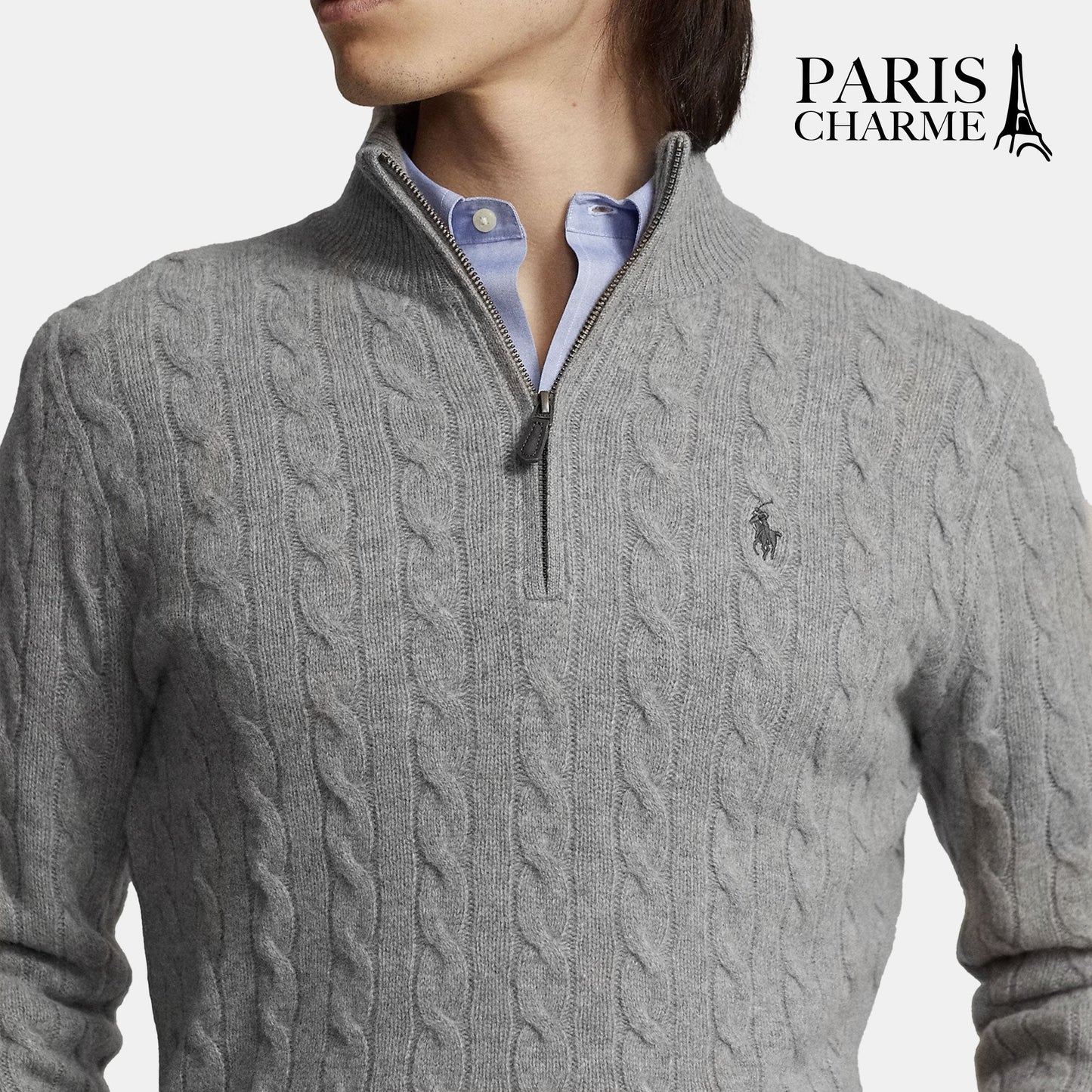 Cable-Knit Cashmere Sweater RL (CLEARANCE)